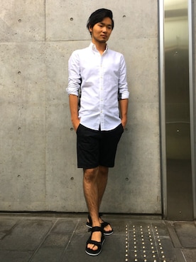 「カモ柄」｜「アイテム（その他）」を使った、AkihikoItoさん（メンズ・178cm）の春コーディネート