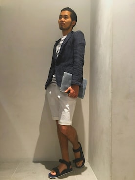 「表参道ヒルズ」｜AkihikoItoさん（メンズ・178cm）の夏コーディネート