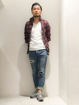 「New Balance」｜AkihikoItoさん（メンズ・178cm）の夏コーディネート