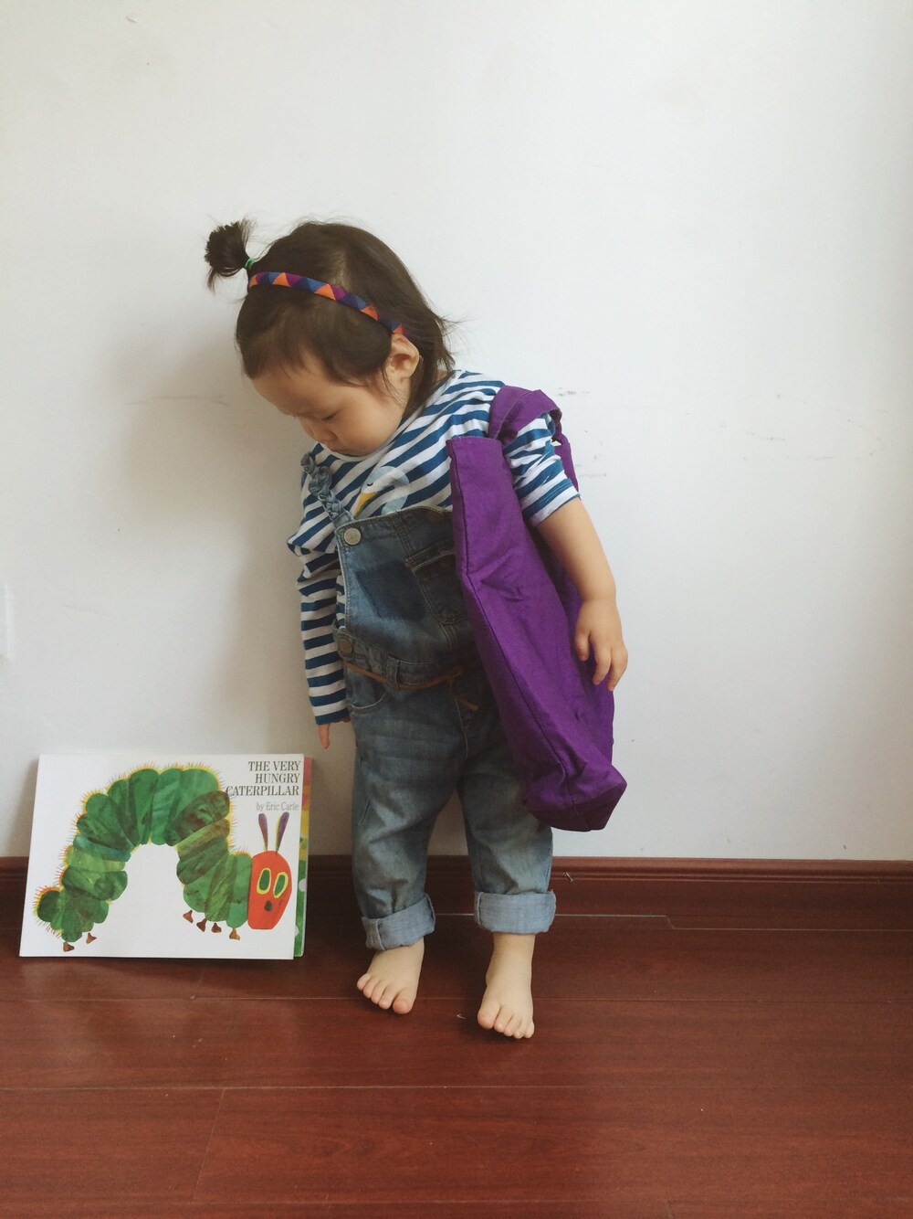 「girl、kids」｜「KENZOのアイテム（トートバッグ、パープル系）」を使った、千尋さん（キッズ・74cm）の夏コーディネートの1枚目の写真