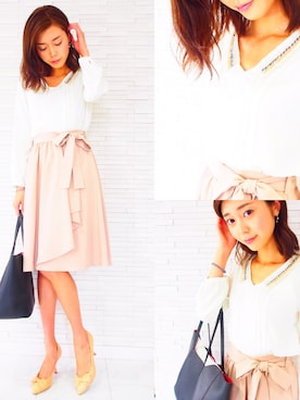 「mimi&roger（ミミアンドロジャー）のアイテム」を使った、Haru7さん（レディース・163cm）の秋コーディネート