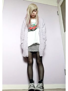 「GYDA（ジェイダ）のアイテム」を使った、うどんさん（レディース・143cm）の春コーディネート