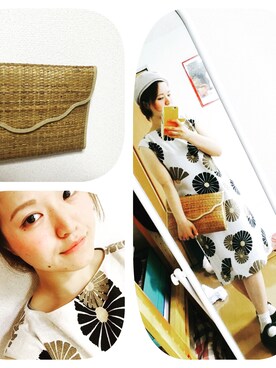 「お気に入りコーデ」｜「アイテム（ハンチング/ベレー帽）」を使った、rikaさん（レディース・158cm）の夏コーディネート