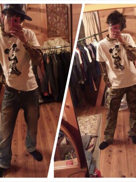 「アイテム（シャツ/ブラウス、その他）」を使った、りょーじさん（メンズ・173cm）の春コーディネート