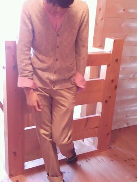 「アイテム（スニーカー、ブルー系）」を使った、りょーじさん（メンズ・173cm）の春コーディネート