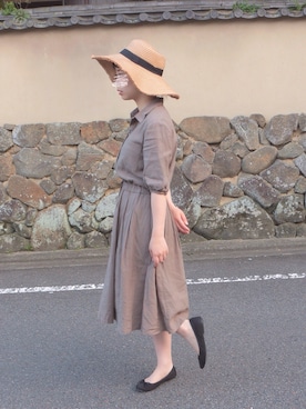 「index（インデックス）のアイテム（ハット）」を使った、ぴっぴさん（レディース・153cm）の夏コーディネート