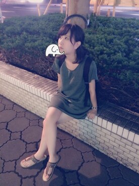 「チチカカ」｜「アイテム（腕時計）」を使った、西郷さん（レディース・162cm）の夏コーディネート