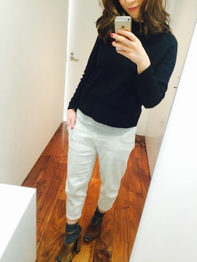 「アイテム（タンクトップ）」を使った、しおさきえり(ladiance代官山)さん（レディース・162cm・20代）の冬コーディネート