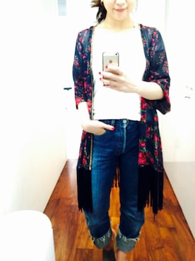 「NINE（ナイン）のアイテム（その他アウター）」を使った、しおさきえり(ladiance代官山)さん（レディース・162cm）の春コーディネート