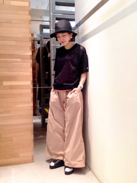 「BEAMS BOY（ビームスボーイ）のアイテム（ハット）」を使った、クスノセ  さん（レディース・159cm）の春コーディネート
