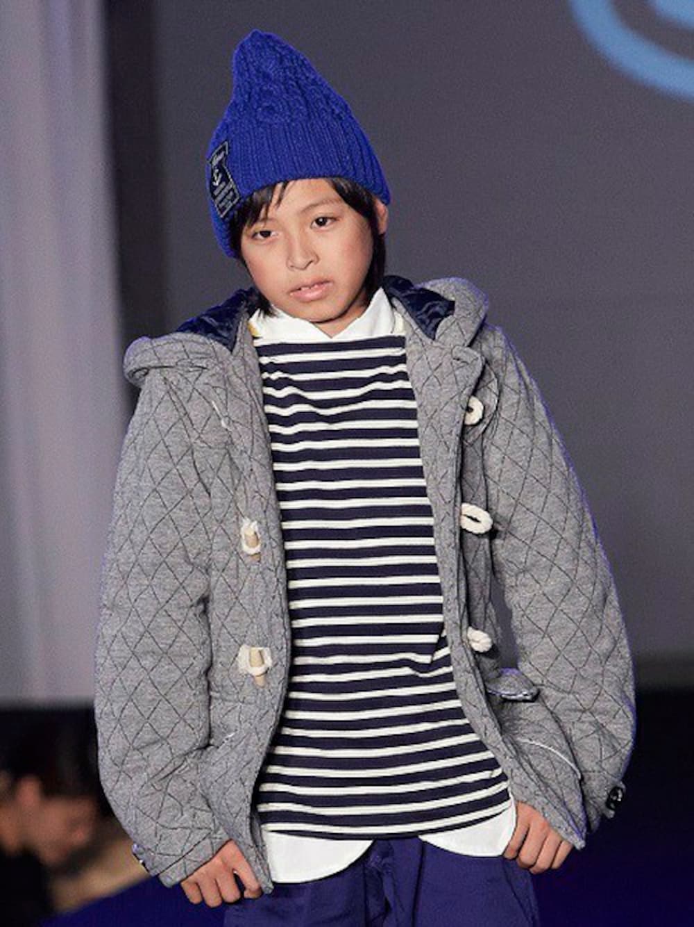 Tappet（タペット）の「【 110-150 】ウール調キルトダッフルコート  