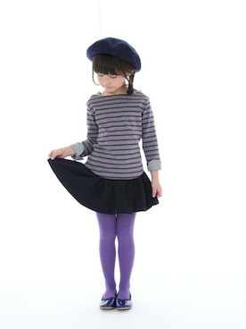 「Tappet（タペット）のアイテム（帽子）」を使った、Wonder apartmentさん（キッズ・130cm）の秋コーディネート