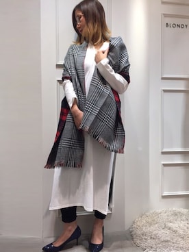 「アイテム（ワンピース）」を使った、YOKOさん（メンズ・160cm）の秋コーディネート