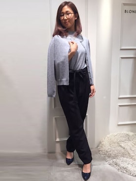 「アイテム（アンサンブル）」を使った、YOKOさん（レディース・160cm）の秋コーディネート