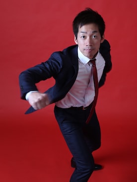 「アイテム（フォーマルスーツ/小物）」を使った、KazuhiroHashiguchiさん（メンズ・182cm・40代）の冬コーディネート
