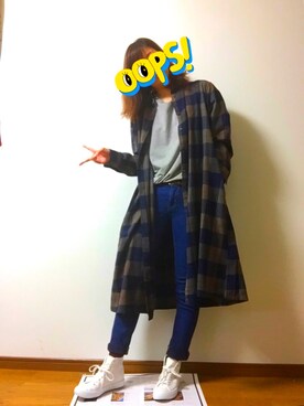 「ラブ＆ピース2016」｜「アイテム（シャツワンピース）」を使った、uriさん（レディース・162cm）の秋コーディネート