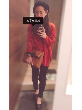 「OSMOSIS（オズモーシス）のアイテム（ハンチング/ベレー帽）」を使った、ぴーやさん（レディース・159cm）の秋コーディネート