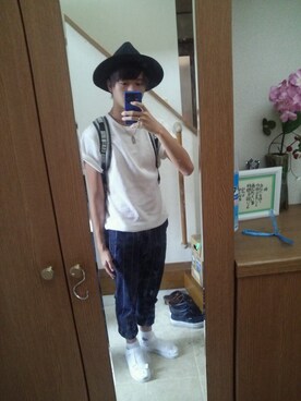 「ハットコーデ」｜ぬまちゃんさん（メンズ・170cm）の夏コーディネート