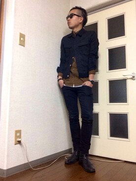 84ersさん（メンズ・174cm）の冬コーディネート