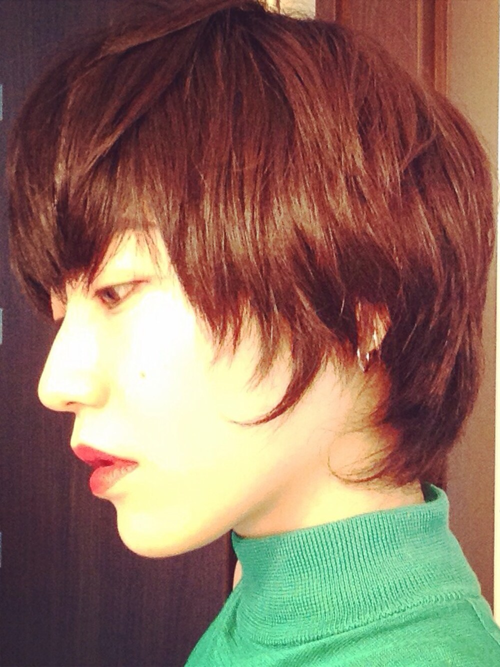 「red、lipstik、mac」｜「M・A・Cのアイテム（口紅/リップティント/グロス、レッド系）」を使った、shionさん（メンズ・162cm）の夏コーディネートの1枚目の写真