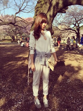 Rikuuü🎈さん（レディース・165cm）の春コーディネート