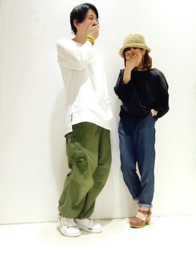 「chico_（チコ）のアイテム（パンツ）」を使った、R子さん（レディース・151cm）の春コーディネート