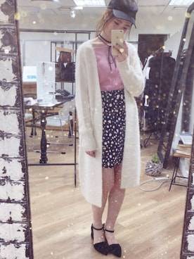 「one after another NICE CLAUP（ワンアフターアナザーナイスクラップ）のアイテム（キャップ）」を使った、ricacoさん（レディース・158cm）の秋コーディネート
