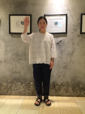 「ボヘミアンズ」｜「アイテム（アクセサリー）」を使った、小林さん（レディース・155cm）の夏コーディネート