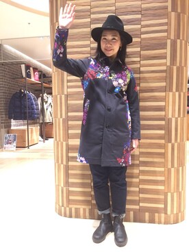 「ボヘミアンズ」｜「アイテム（ブーツ）」を使った、小林さん（レディース・155cm）の冬コーディネート