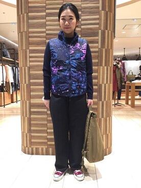 「MYSTERY RANCH（ミステリーランチ）のアイテム（バッグ）」を使った、小林さん（レディース・155cm）の秋コーディネート