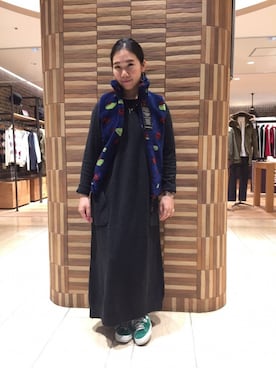 「rasox（ラソックス）のアイテム（レッグウェア）」を使った、小林さん（レディース・155cm）の秋コーディネート