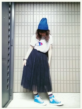 「袖ロールアップ」｜☆ゆみこ☆さん（レディース・159cm）の春コーディネート