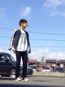 「FACTOTUM（ファクトタム）のアイテム（ブルゾン）」を使った、S.Mitsuさん（メンズ・178cm）の春コーディネート