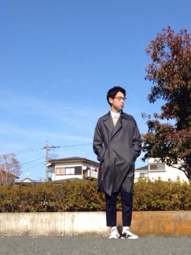 「08sircus（ゼロエイトサーカス）のアイテム（その他）」を使った、S.Mitsuさん（メンズ・178cm）の冬コーディネート