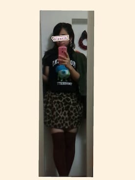 「ニーハイソックス」｜「アイテム（その他アウター）」を使った、みぽりんさん（レディース・153cm）の秋コーディネート
