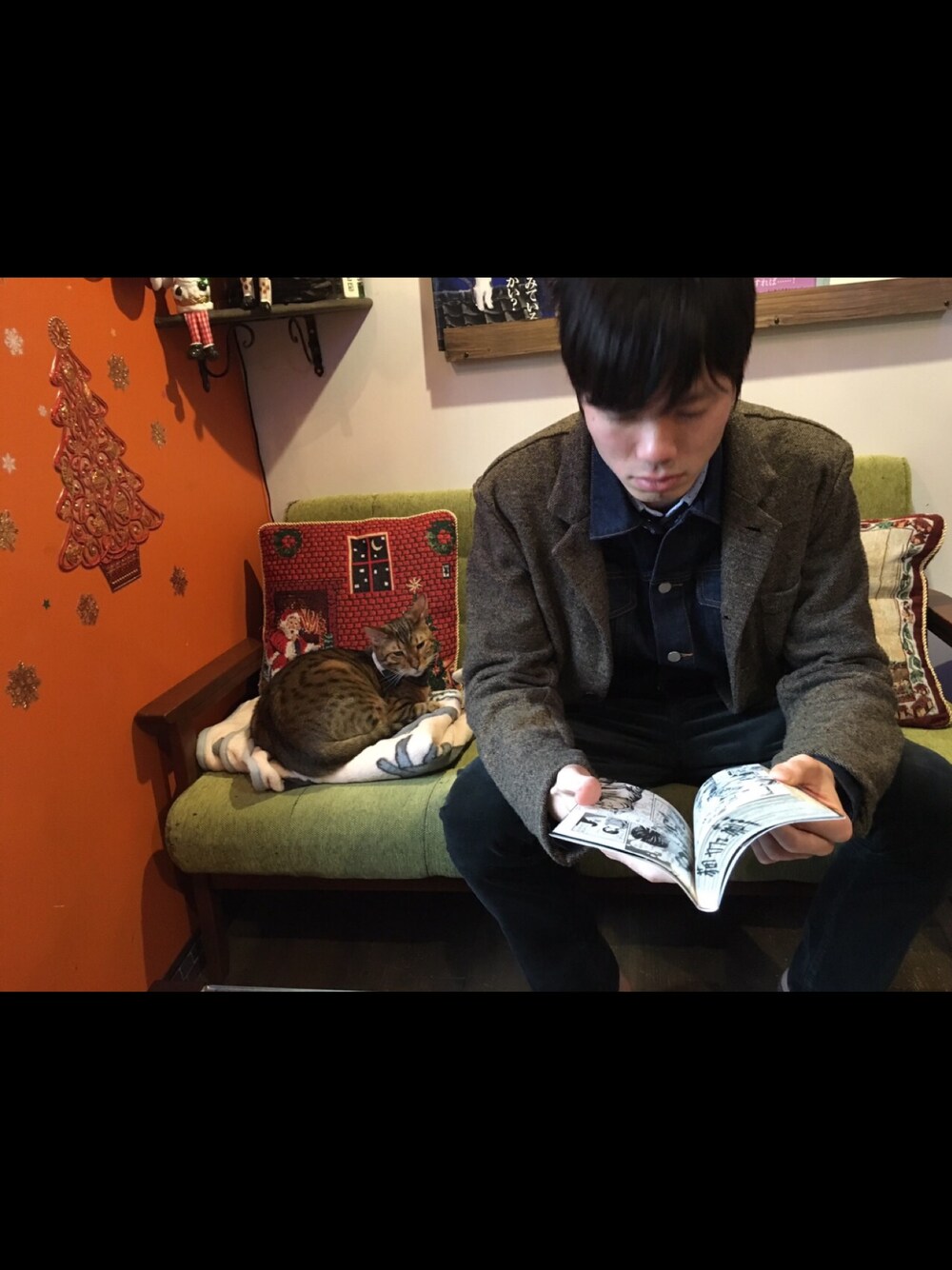 「WHO'S WHO galleryのアイテム（ジャケット/アウター、ブラウン系）」を使った、KYOSUKEさん（メンズ・179cm）の冬コーディネートの1枚目の写真