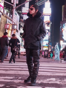 BFさん（メンズ・175cm）の冬コーディネート