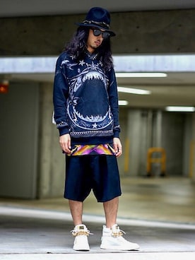 「GIVENCHY（ジバンシイ）のアイテム（パーカー）」を使った、BFさん（メンズ・175cm）の秋コーディネート