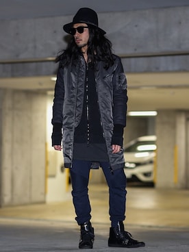 「袖出し」｜BFさん（メンズ・175cm）の春コーディネート