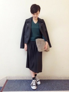 sumireさん（レディース・157cm）の冬コーディネート