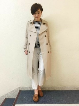 「アパートバイローリーズ」｜「アイテム（トレンチコート）」を使った、sumireさん（レディース・157cm）の冬コーディネート