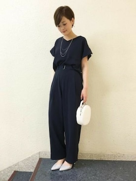 「A part by（アパートバイ）のアイテム（オールインワン・サロペット）」を使った、sumireさん（レディース・157cm）の夏コーディネート