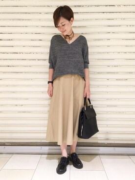 「アパートバイローリーズ」｜「アイテム（その他シューズ）」を使った、sumireさん（レディース・157cm）の夏コーディネート