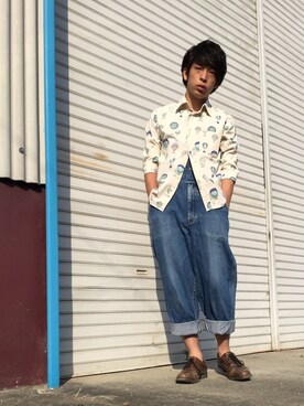 「アイテム（オールインワン・サロペット）」を使った、すぎやんまさん（メンズ・161cm・20代）の夏コーディネート