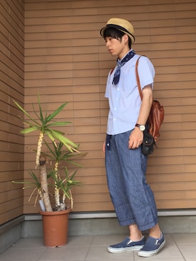 「smart（スマート）のアイテム」を使った、すぎやんまさん（メンズ・161cm）の夏コーディネート