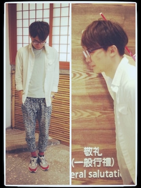 葉建志さんのコーディネート