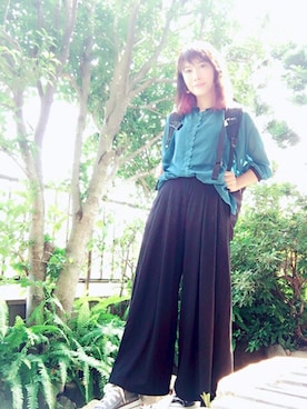 「髪色」｜みぅさん（レディース・156cm）の夏コーディネート