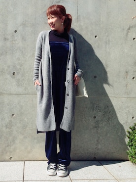 「mystic（ミスティック）のアイテム（サロペット/オーバーオール）」を使った、たなあきさん（レディース・158cm）の秋コーディネート