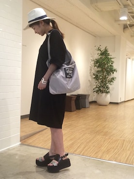 「ROROL（ロロル）のアイテム」を使った、たなあきさん（レディース・158cm）の夏コーディネート