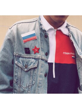 「Gosha Rubchinskiy（ゴーシャラブチンスキー）のアイテム（その他）」を使った、K I K U D E N さん（メンズ・172cm）の夏コーディネート